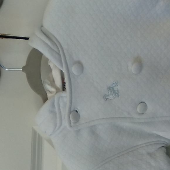 Gorgeous absorba light blue Baby bunting zipper and button closure with hood - Picture 4 of 9